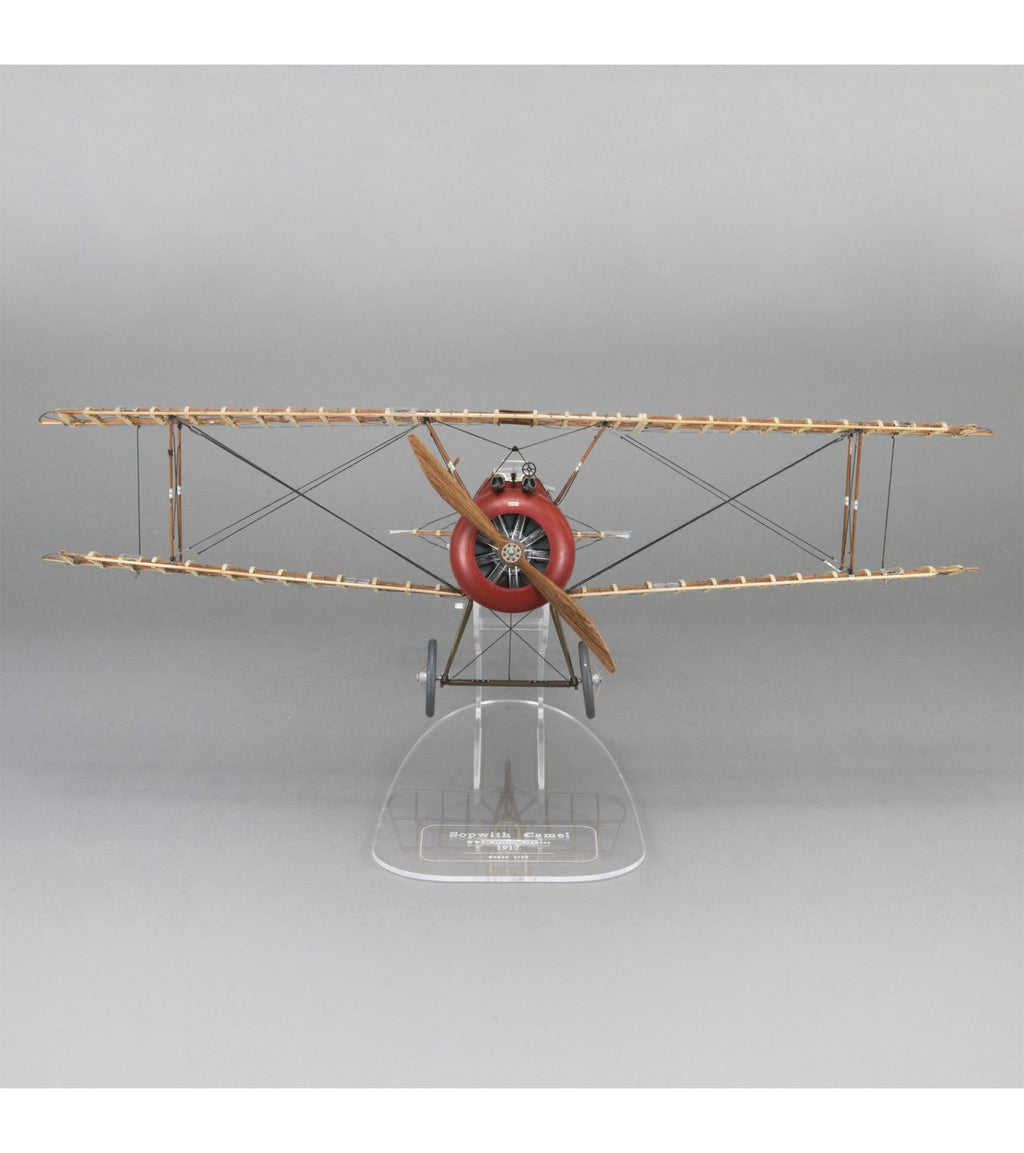 Fighter Sopwith Camel. 1:16 Wooden and Metal Aircraft Model