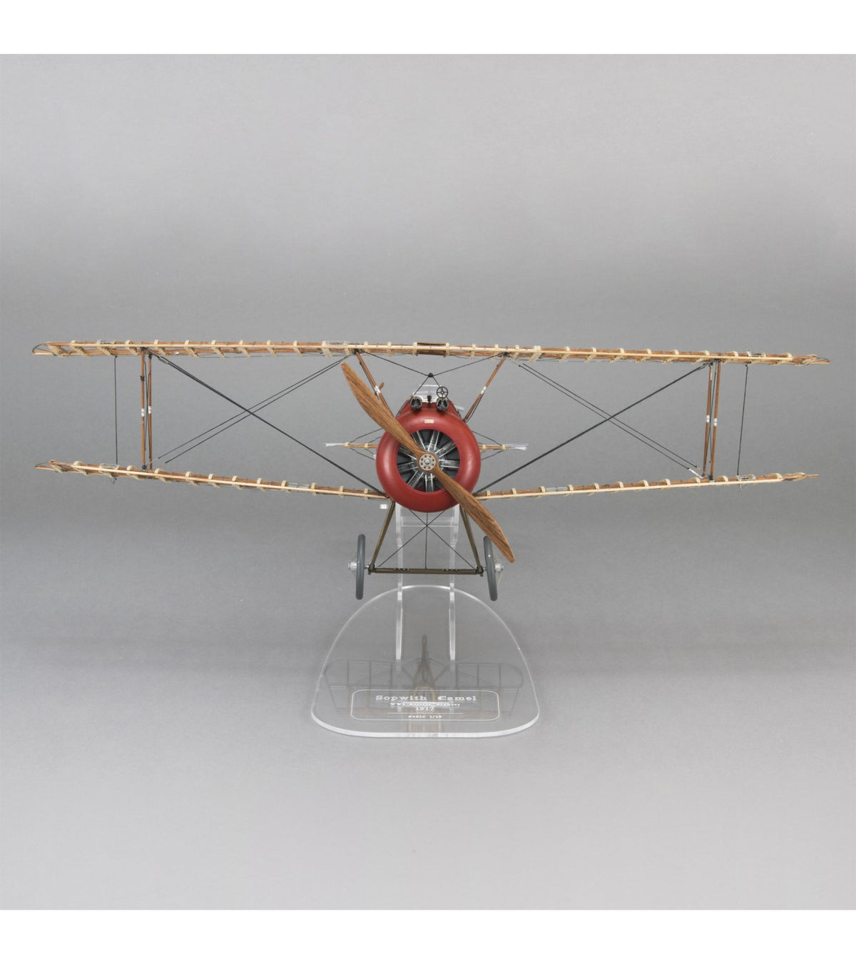 Fighter Sopwith Camel. 1:16 Wooden and Metal Aircraft Model