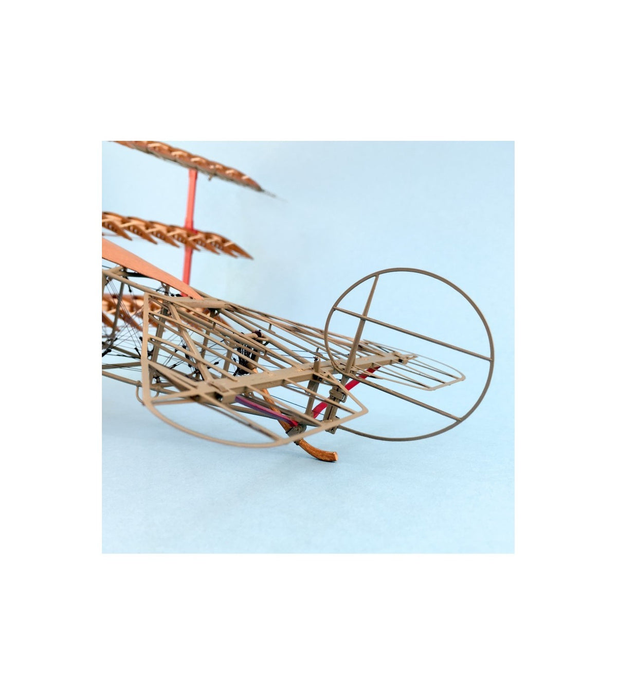 Fighter Fokker Dr I. 1:16 Wooden and Metal Aircraft Model