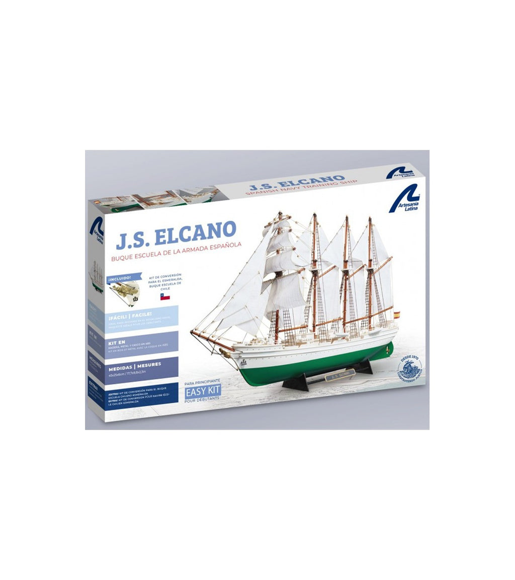 Training Ship Juan Sebasti&aacute;n Elcano &amp; Esmeralda. 1:250 Wooden and Plastic Model Ship Kit