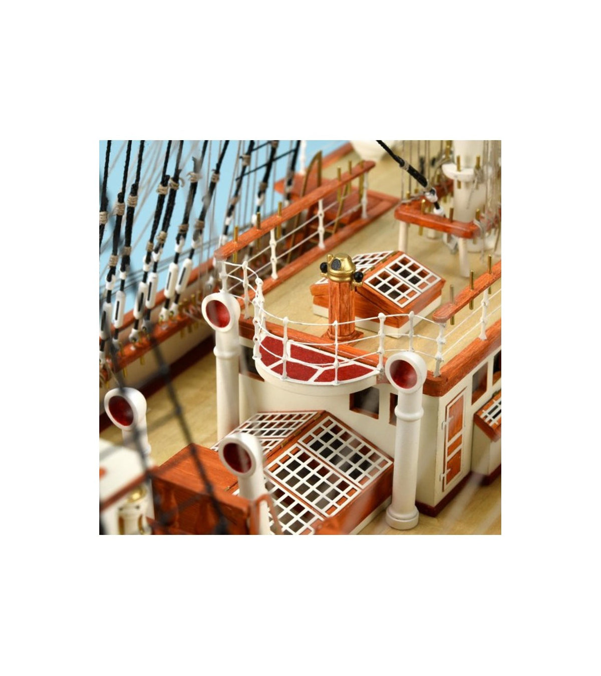 French Training Ship Belem. 1:75 Wooden Model Ship Kit