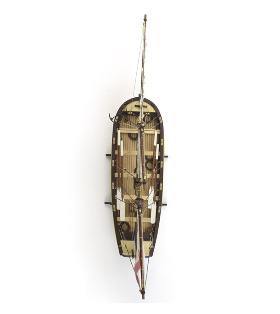 Captain's Longboat HMS Endeavour. 1:50 Wooden Model Ship Kit