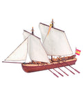 Captain's Boat Santisima TriNi&ntilde;ad. 1:50 Wooden Model Ship Kit