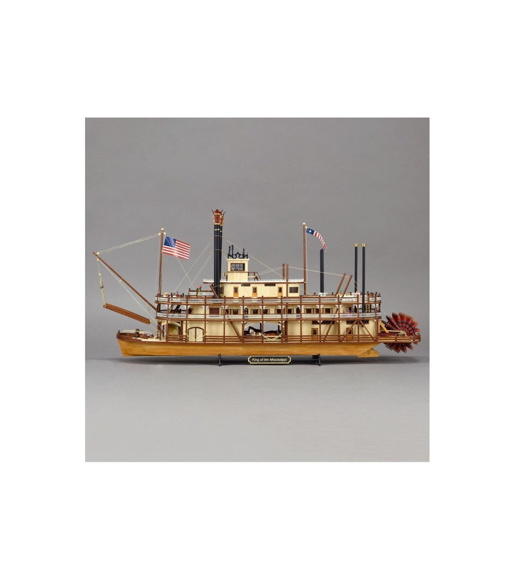 Paddle Steamer King of the Mississippi. 1:80 Wooden Model Kit