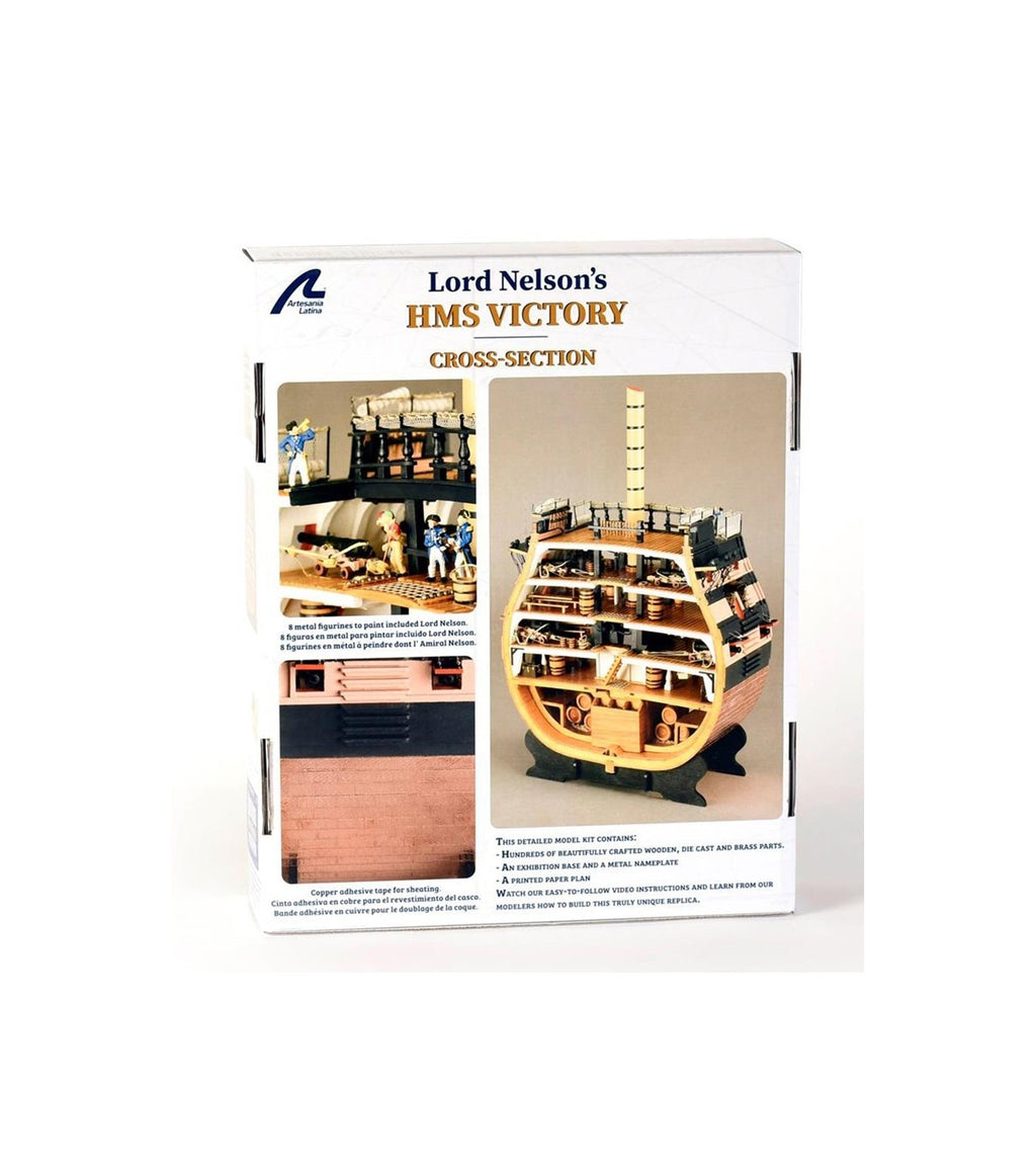 HMS Victory's Cross-Section. 1:72 Wooden Model Ship Kit