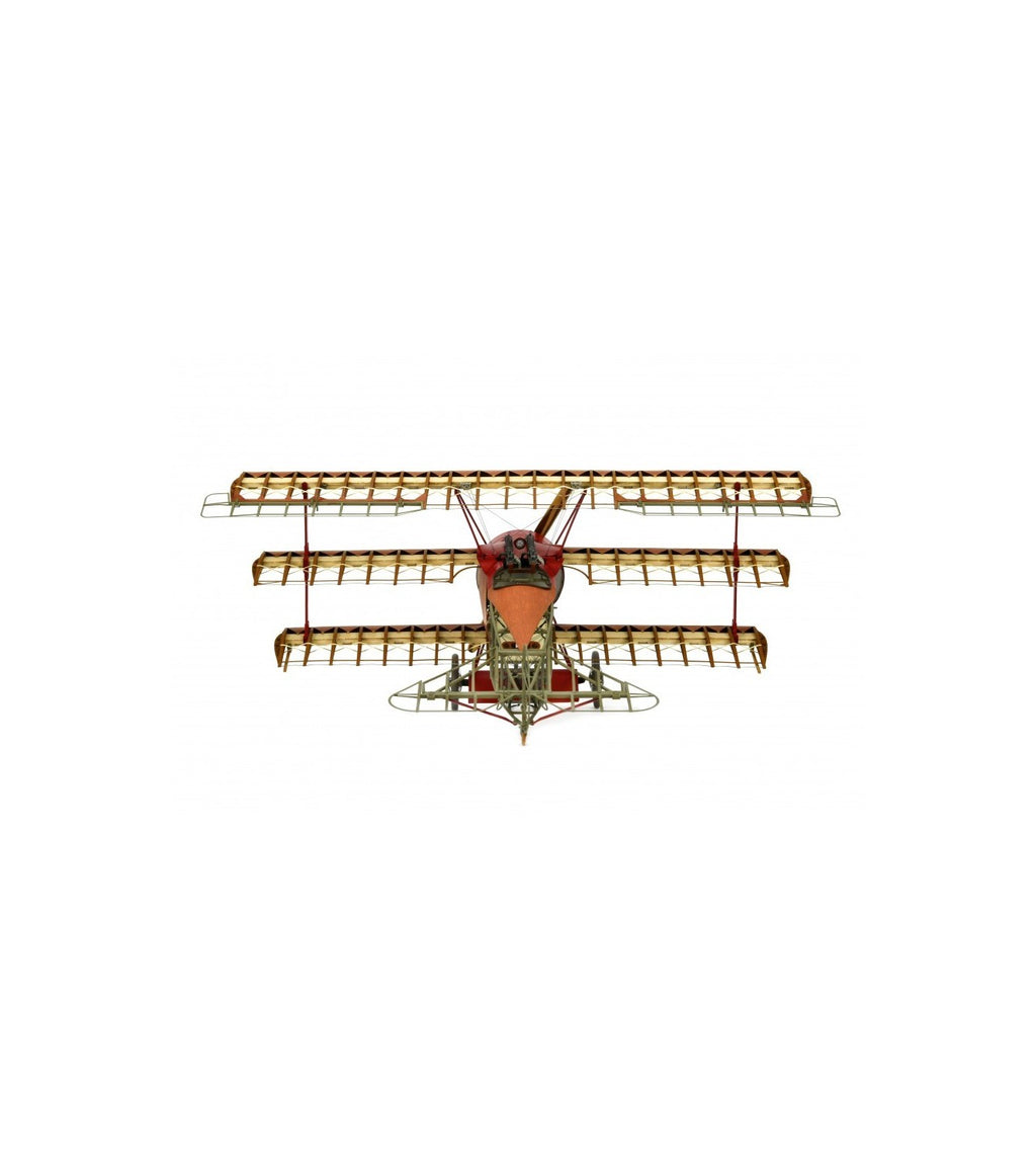Fighter Fokker Dr I. 1:16 Wooden and Metal Aircraft Model