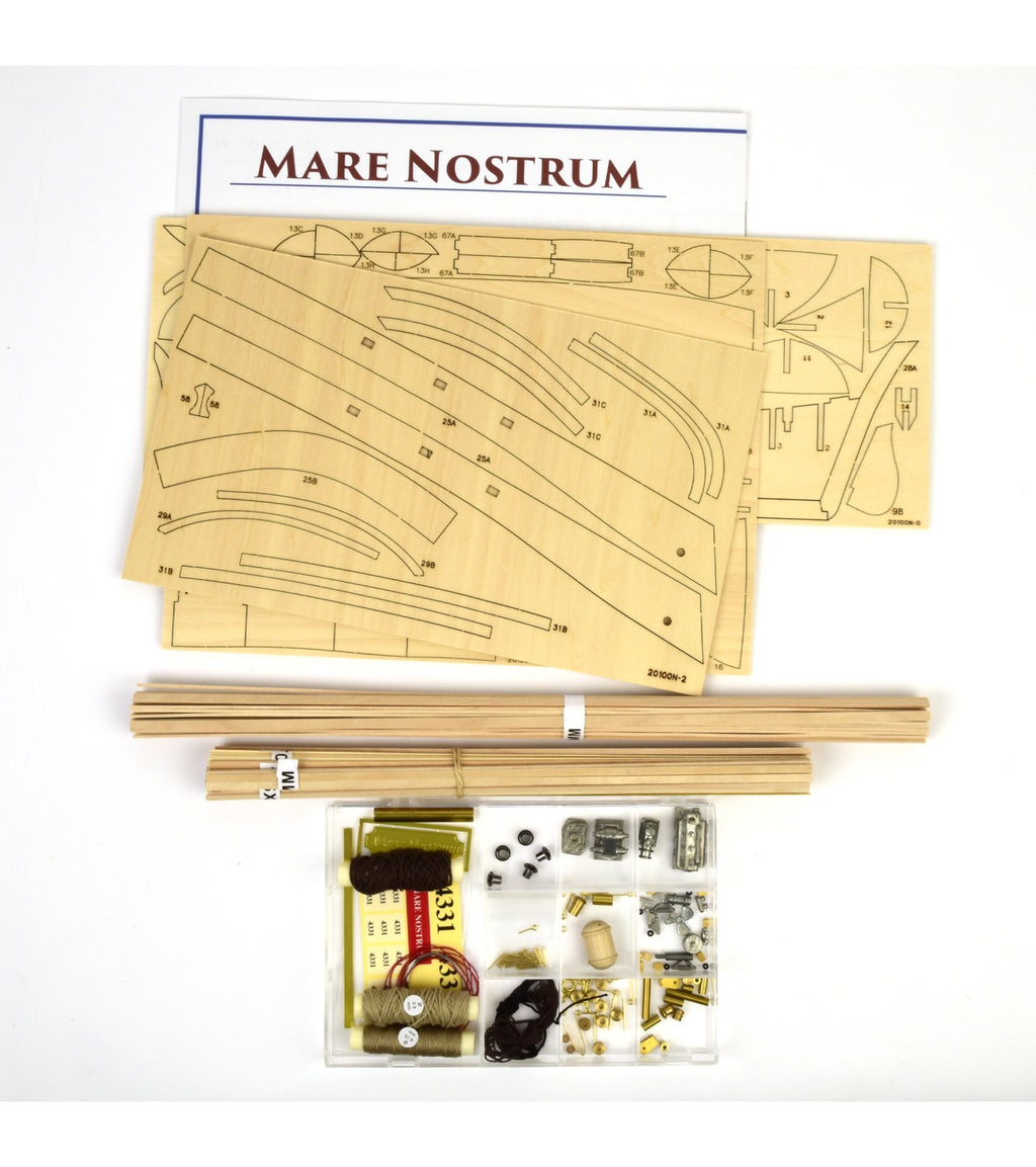 Mare Nostrum. 1:35 Wooden Model Fishing Ship Kit