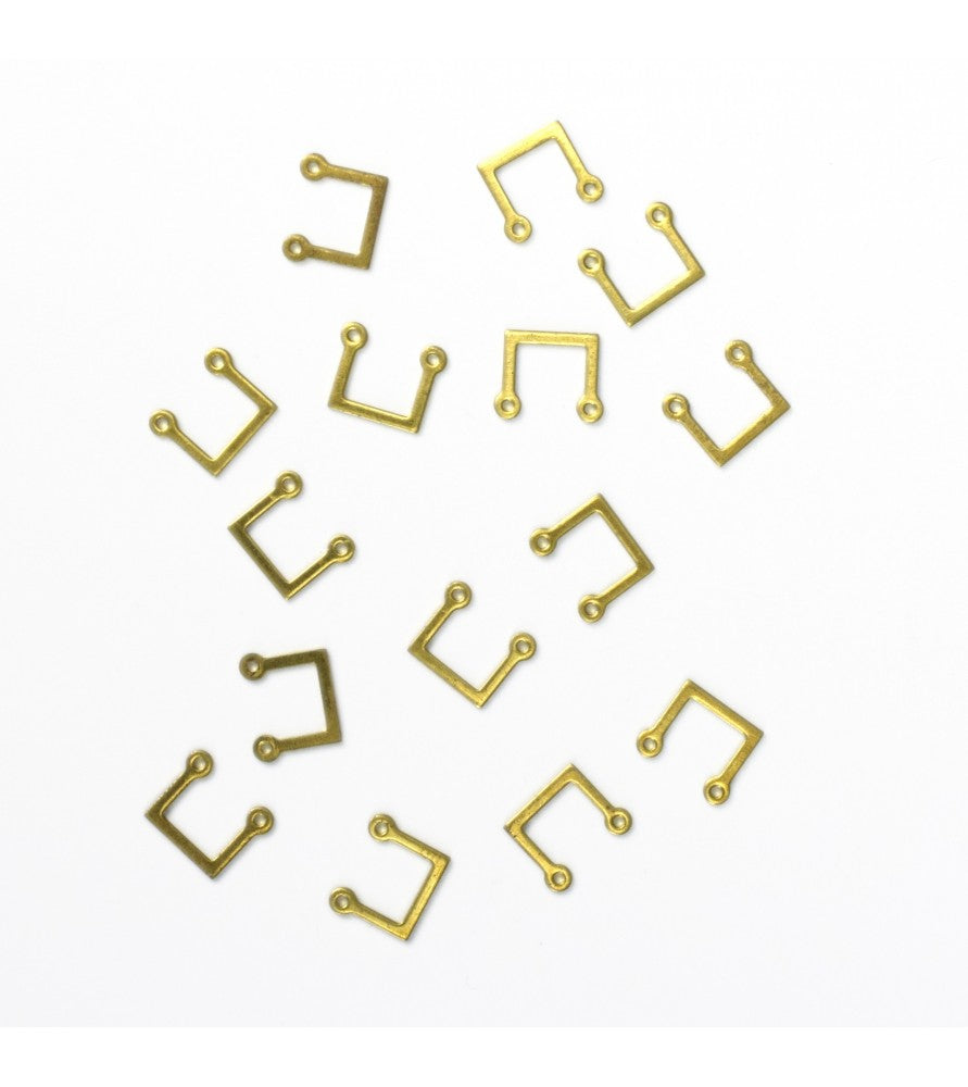 Stanchions 'U' 7 x 7 mm with 2 Holes (15 Units)