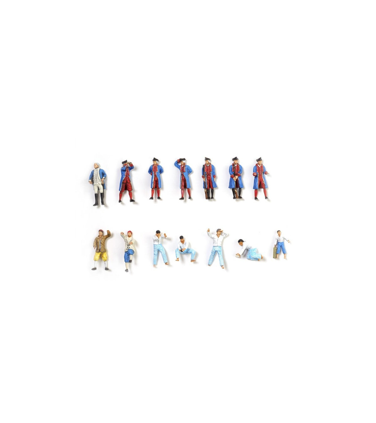 Set of 14 Metal Figures for Hermione La Fayette