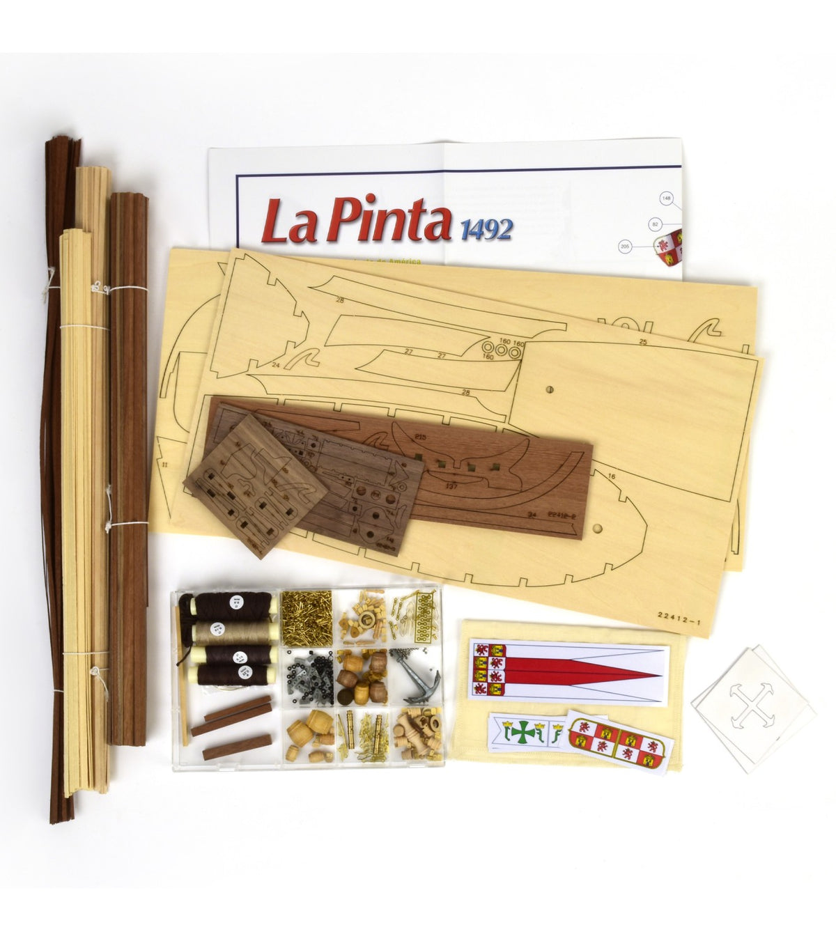 Caravel La Pinta. 1:65 Wooden Model Ship Kit
