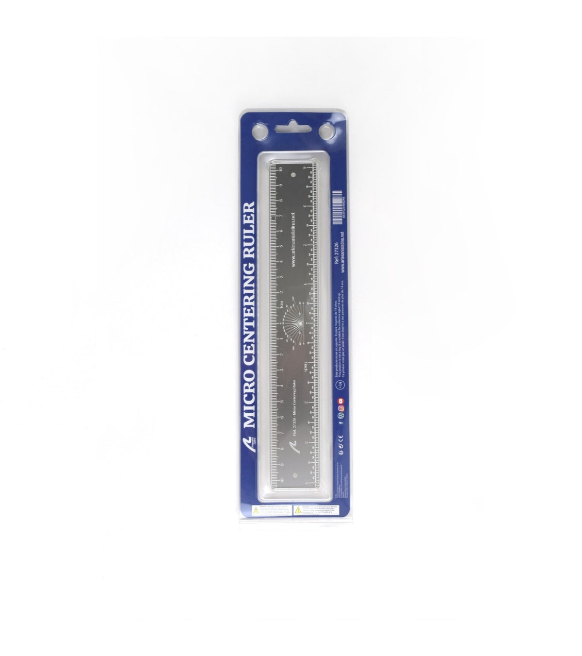 Micro Centering Ruler for Modeling and Crafts