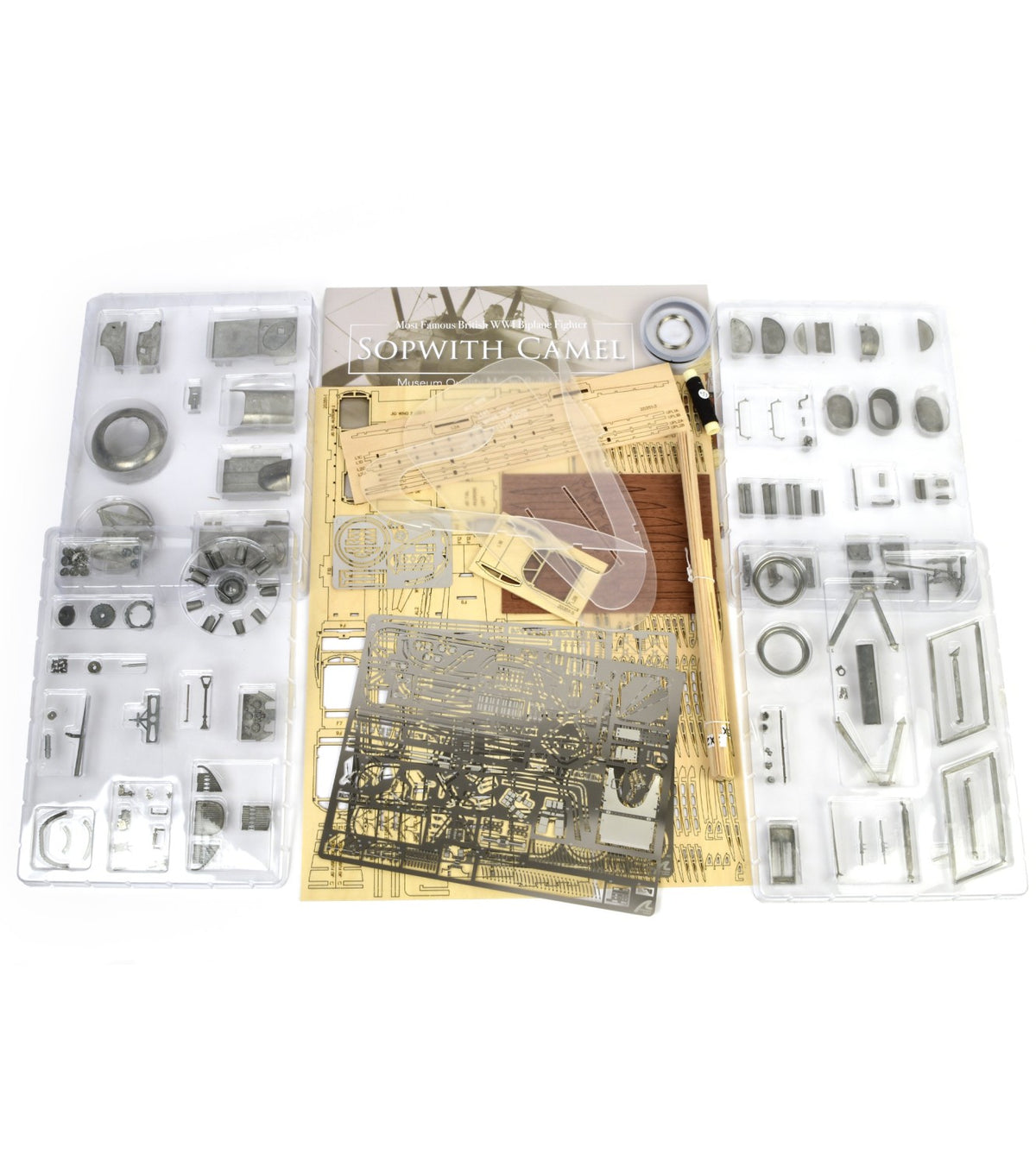 Fighter Sopwith Camel. 1:16 Wooden and Metal Aircraft Model