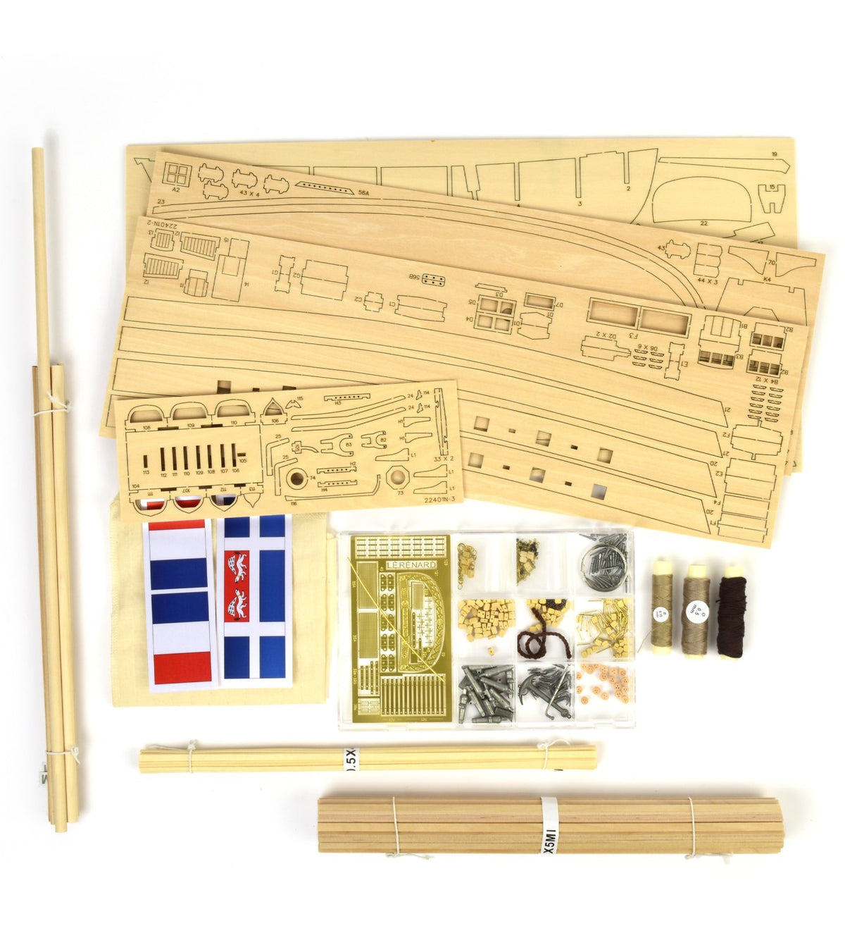 Corsair Cutter Le Renard. 1:50 Wooden Model Ship Kit