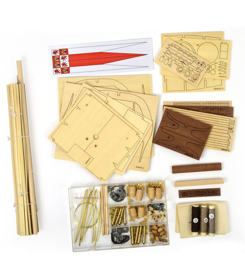 Section of Galleon San Francisco. 1:50 Wooden Model Ship Kit