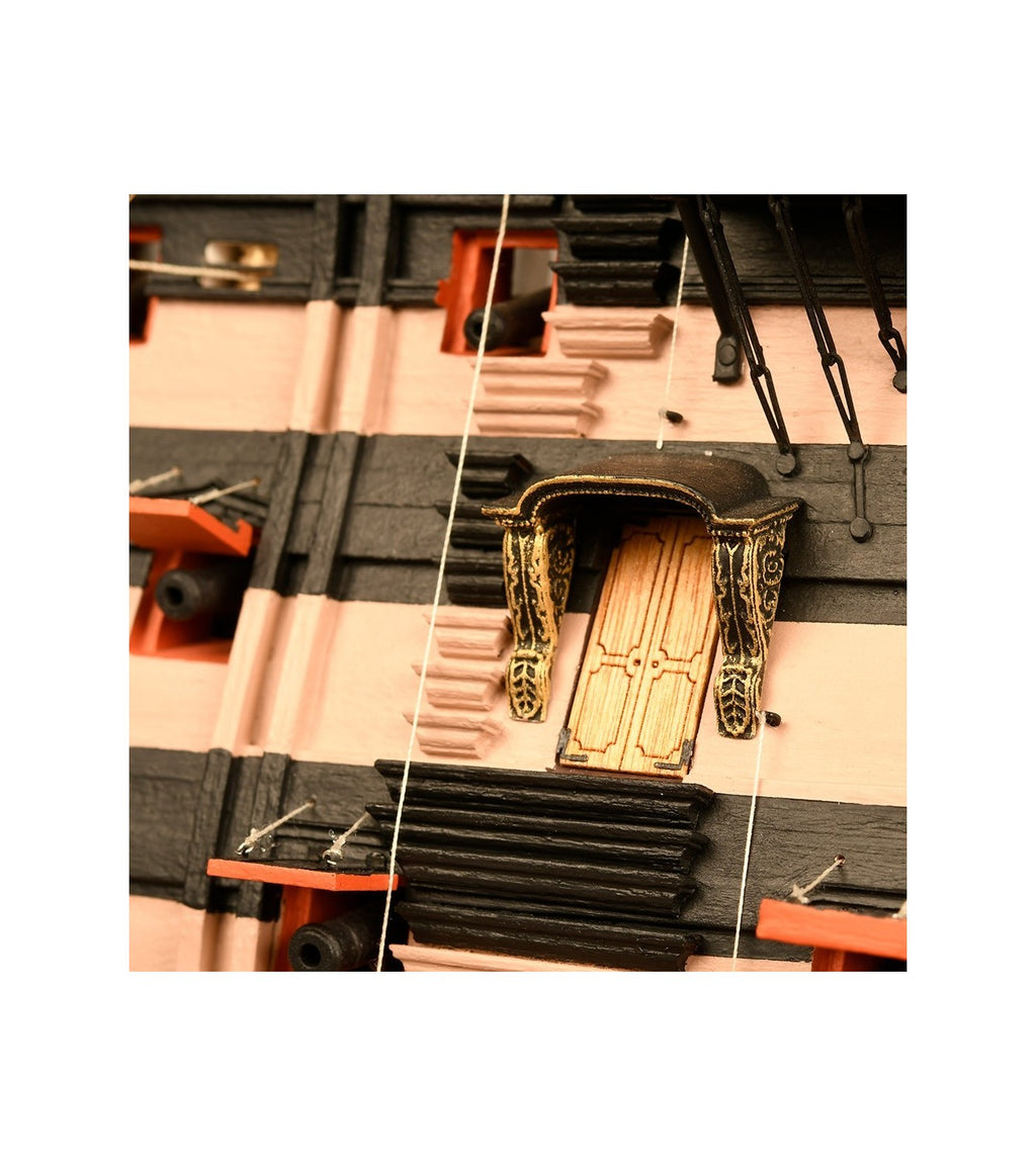 HMS VICTORY Ship of the Line Trafalgar 1805 - 1:84 - Wooden Scale Model Ship