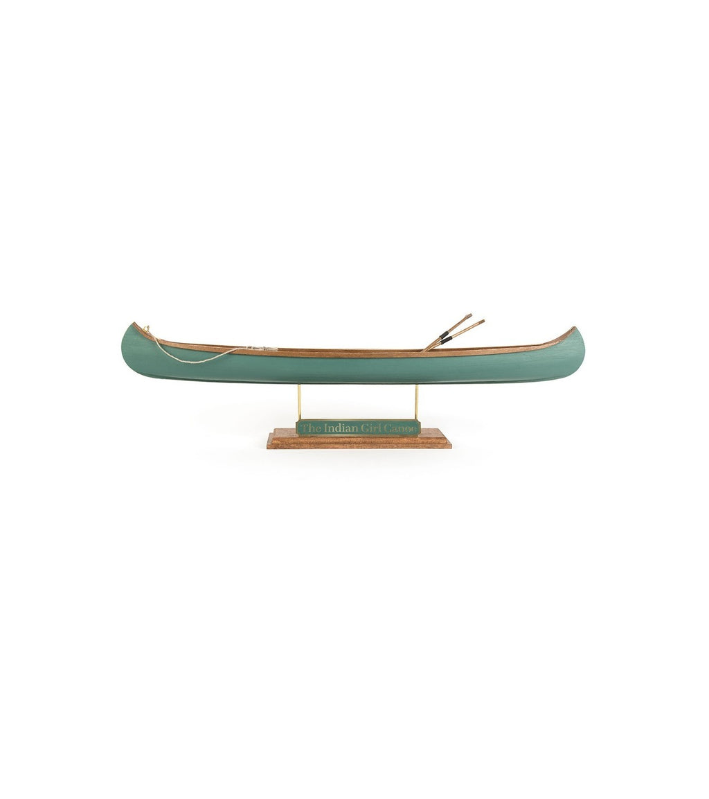 The Indian Girl Canoe 1:16. Wooden Scale Model Ship.