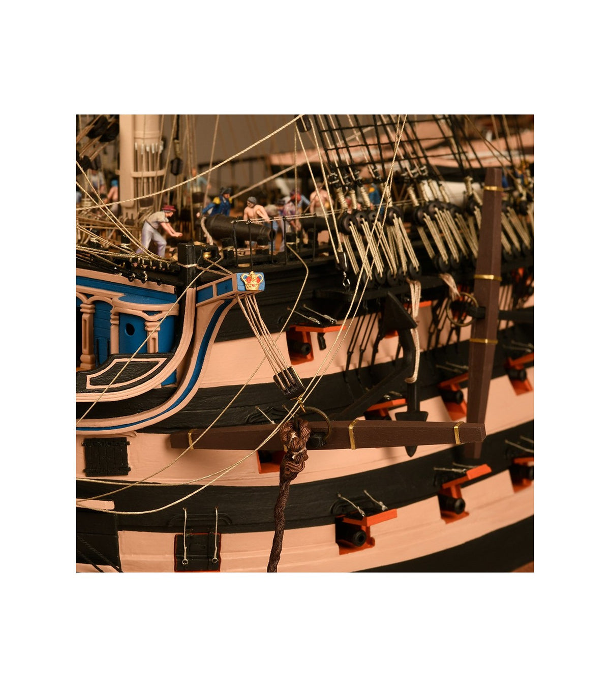 HMS VICTORY Ship of the Line Trafalgar 1805 - 1:84 - Wooden Scale Model Ship