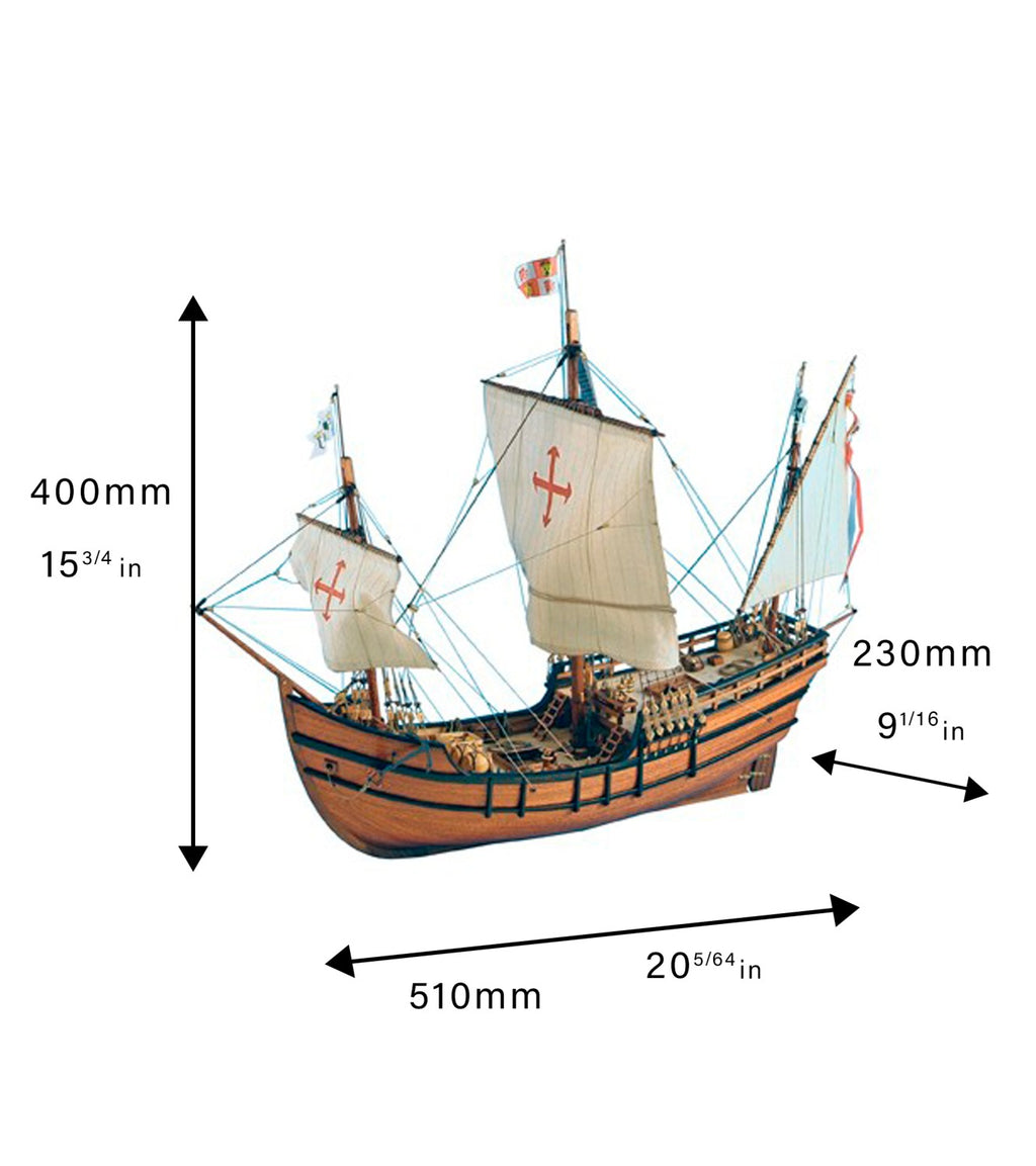 Caravel La Pinta. 1:65 Wooden Model Ship Kit