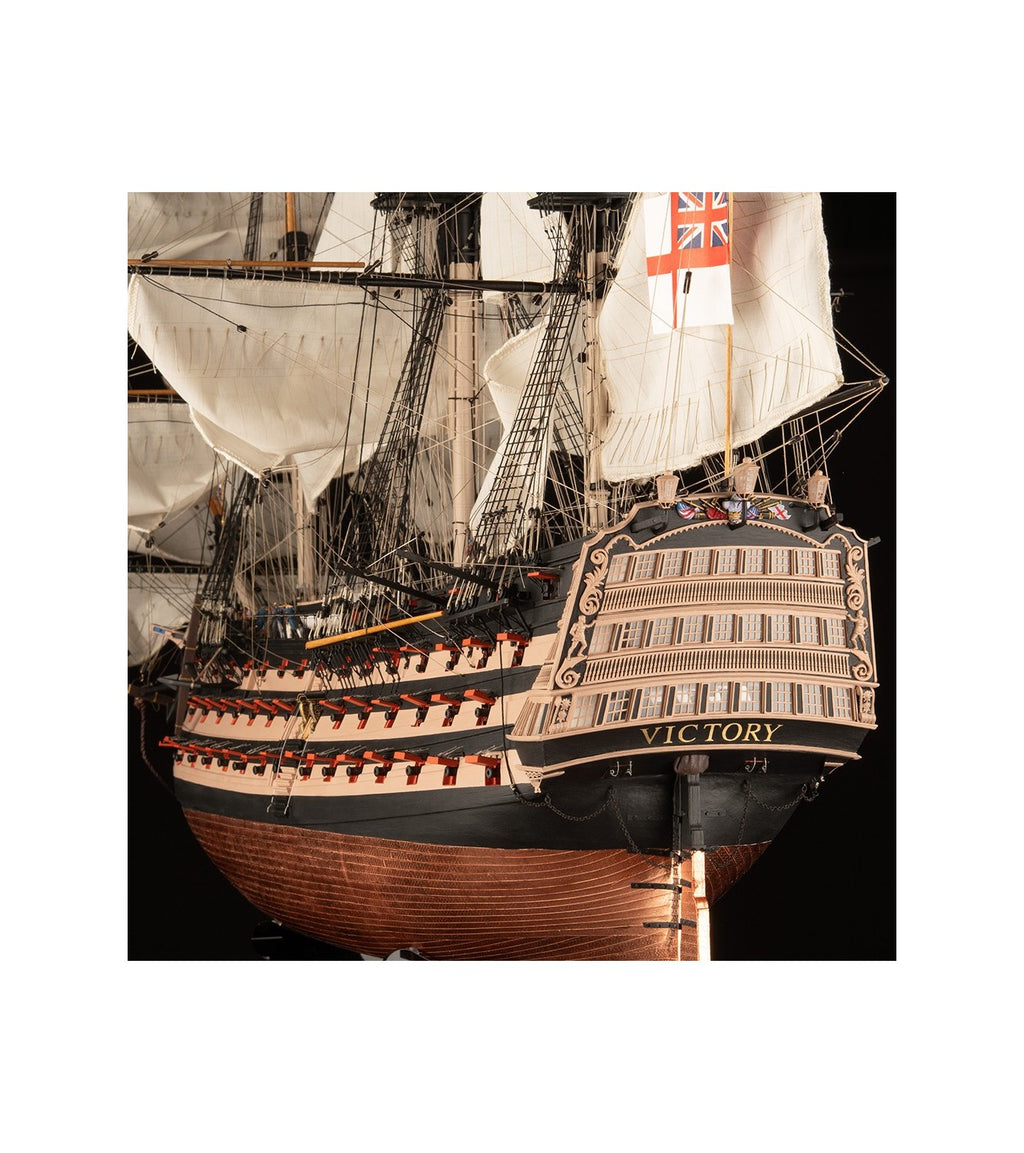 HMS VICTORY Ship of the Line Trafalgar 1805 - 1:84 - Wooden Scale Model Ship