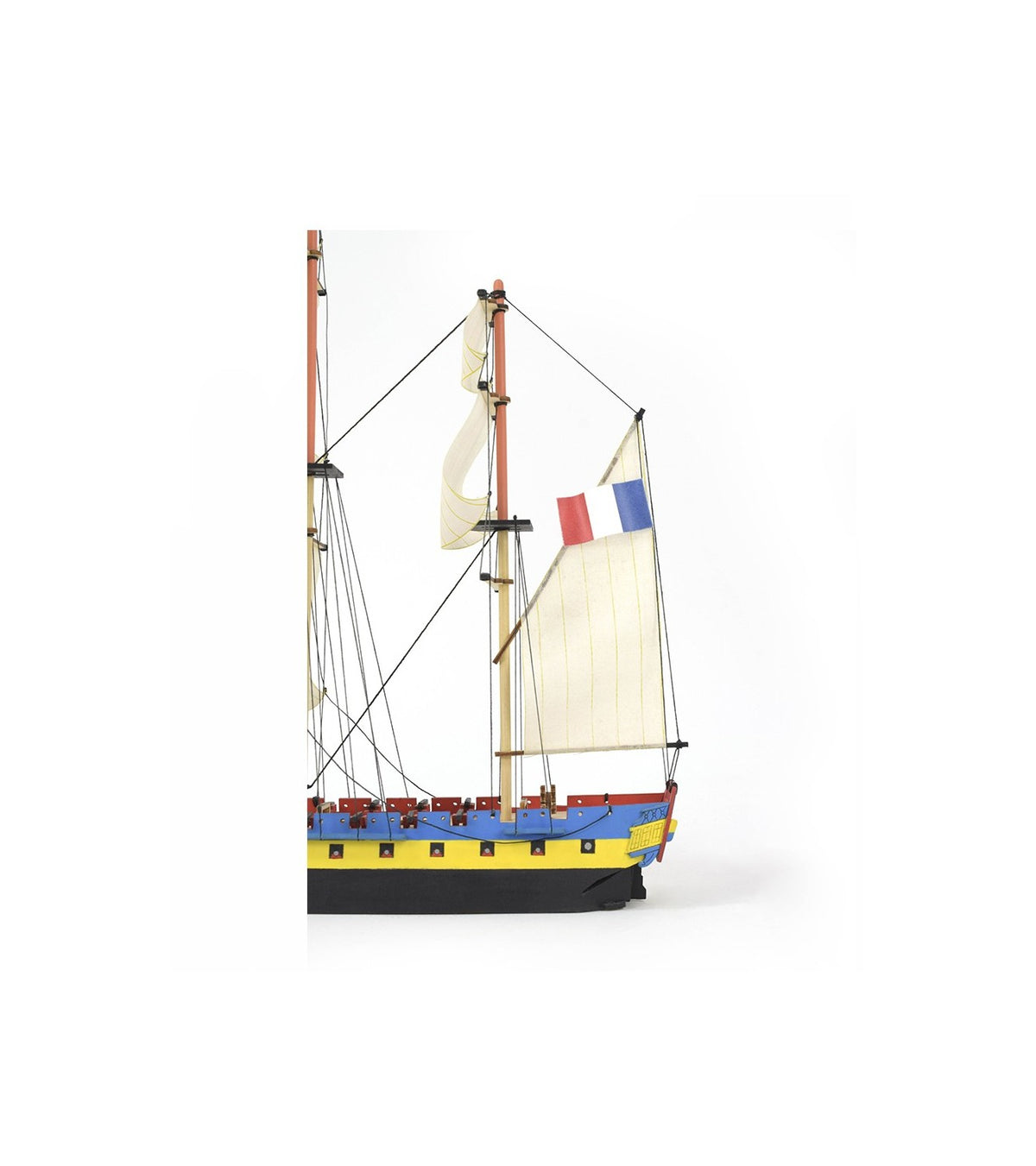 Hermione La Fayette Easy Kit. Wooden Model Ship with Paints