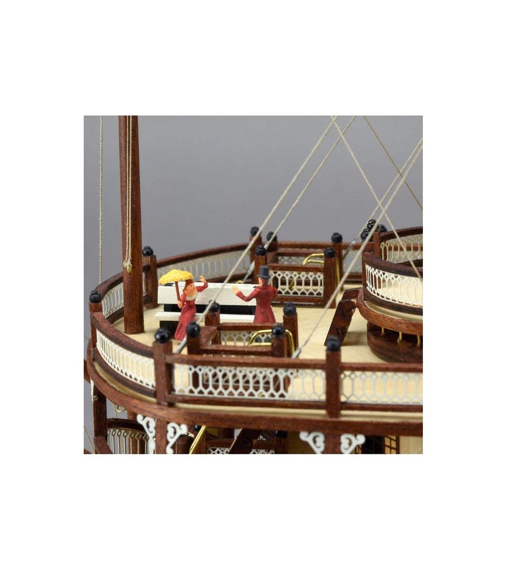 Paddle Steamer King of the Mississippi. 1:80 Wooden Model Kit