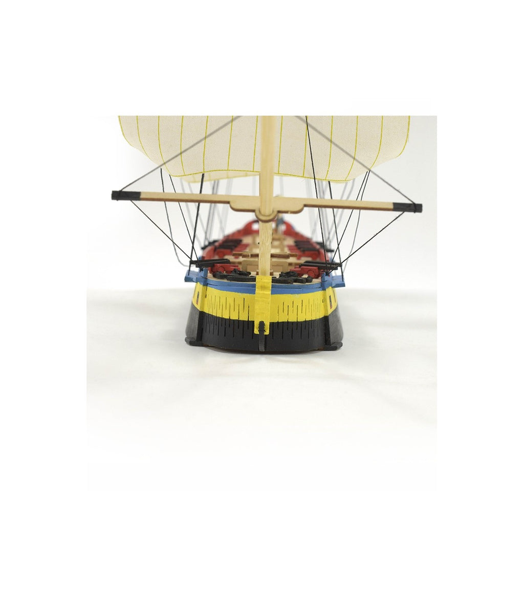 Hermione La Fayette Easy Kit. Wooden Model Ship with Paints