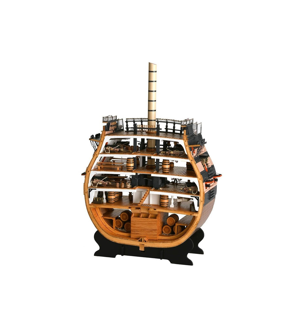HMS Victory's Cross-Section. 1:72 Wooden Model Ship Kit