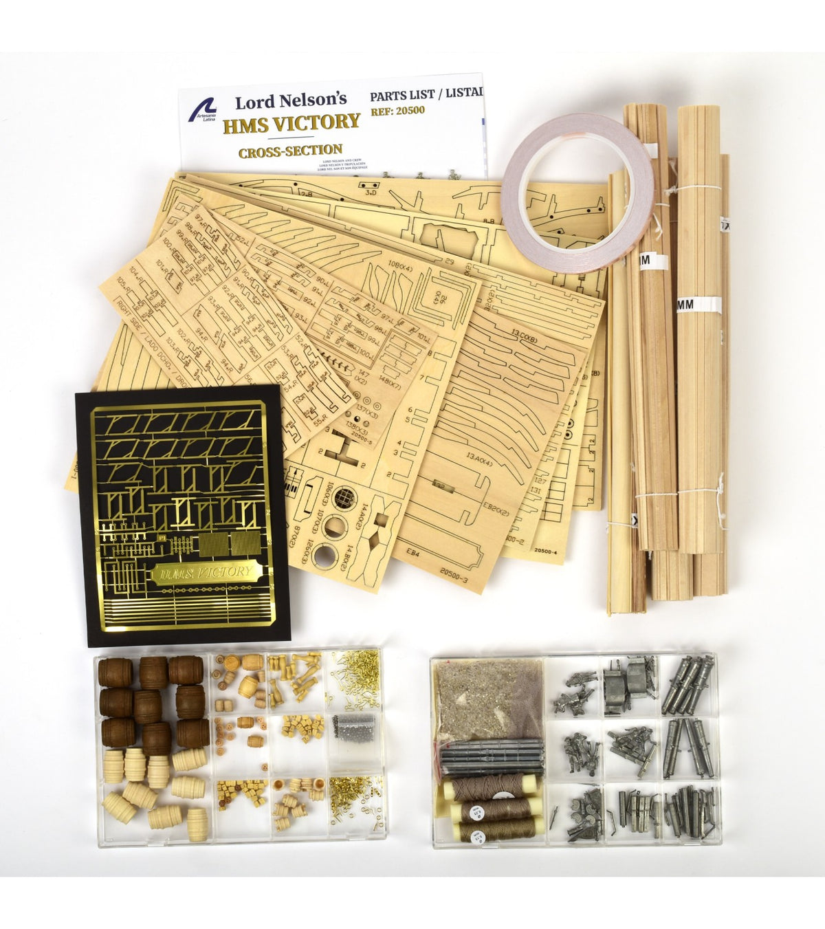 HMS Victory's Cross-Section. 1:72 Wooden Model Ship Kit