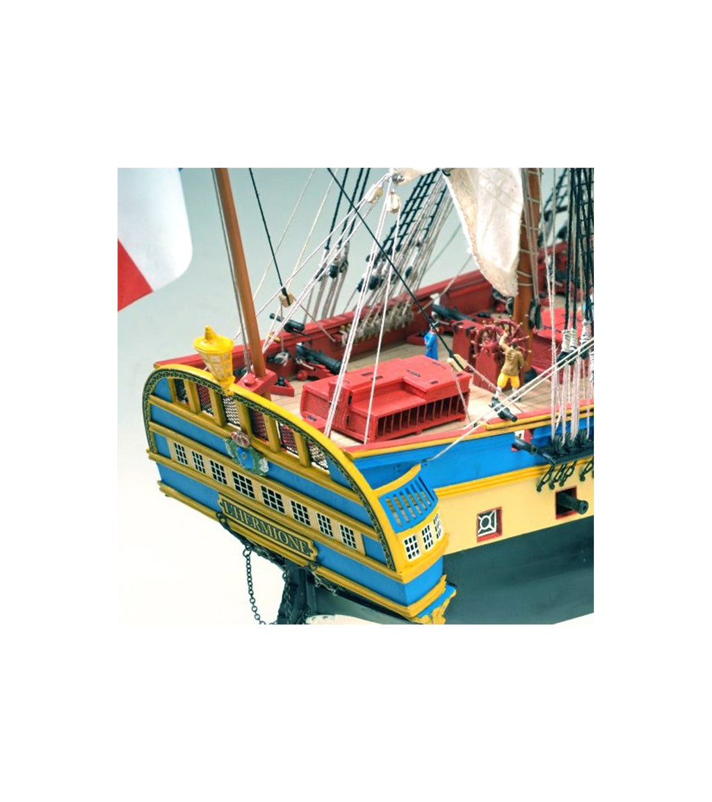 Frigate Hermione La Fayette. 1:89 Wooden Model Ship Kit