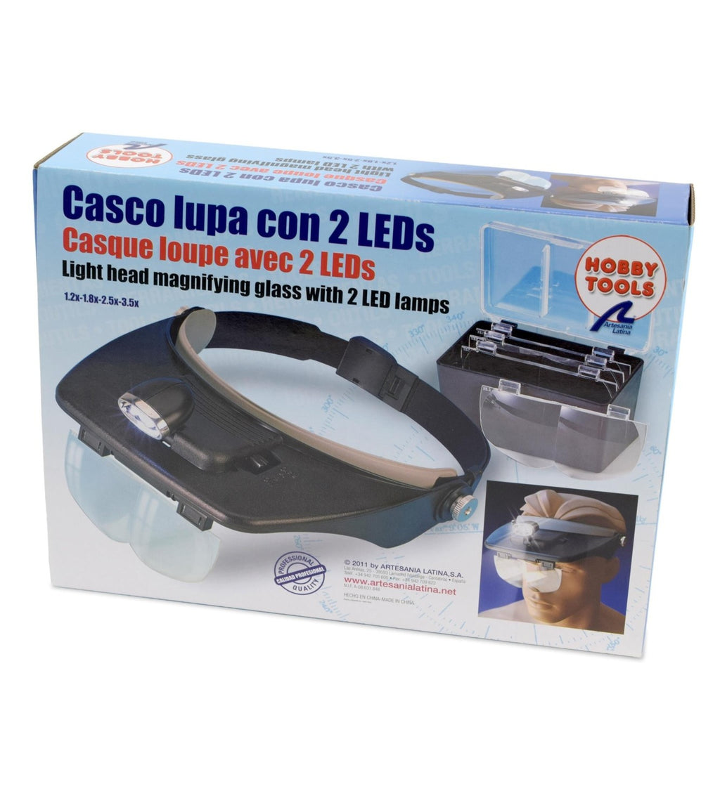 Magnifying Glass with LED Lights x2 Headset