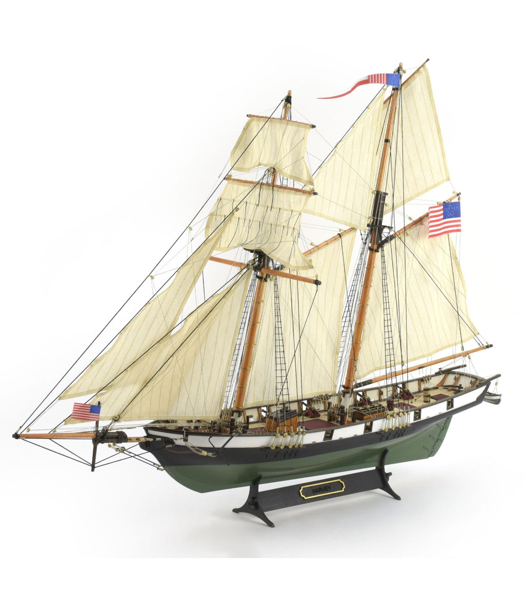 American Schooner Harvey 1:60. Wooden Model Ship Kit