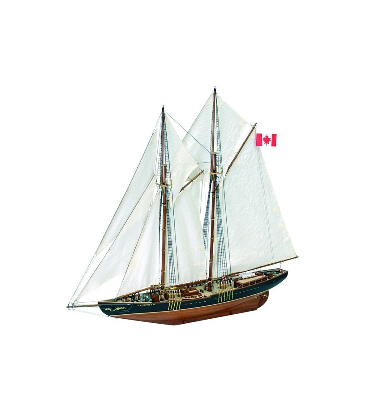 Fishing &amp; Regattas Schooner Bluenose II. 1:75 Wooden Model Ship Kit