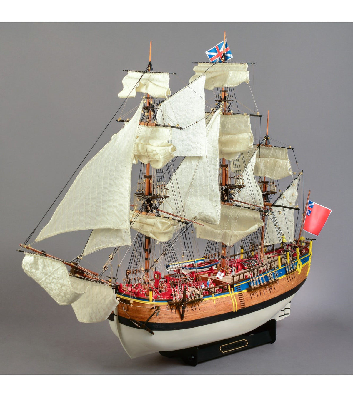 Vessel HMS Endeavour. 1:65 Wooden Model Ship Kit