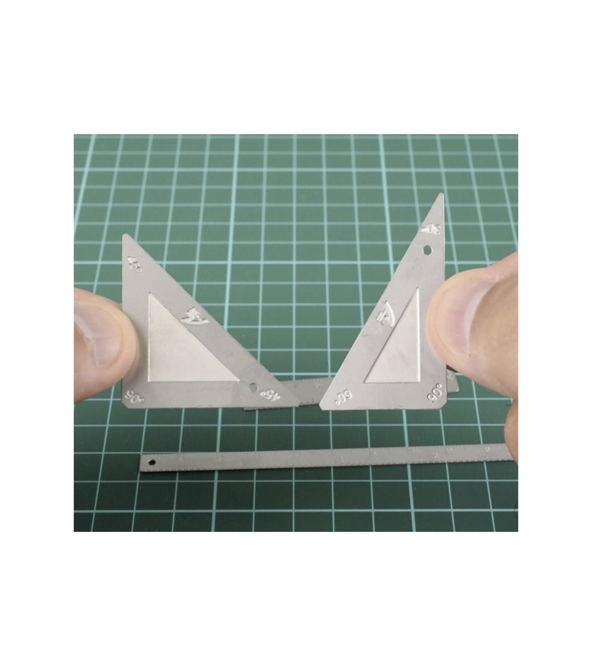 Micro Drawing Set for Modeling: Rulers, Triangles &amp; Protractor
