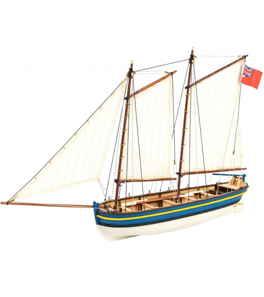 Captain's Longboat HMS Endeavour. 1:50 Wooden Model Ship Kit