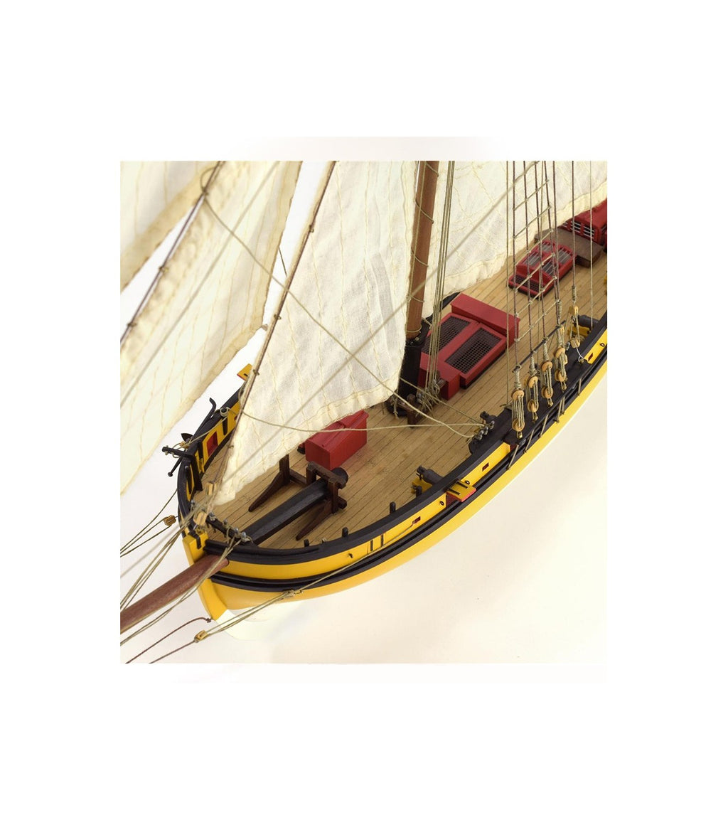Corsair Cutter Le Renard. 1:50 Wooden Model Ship Kit