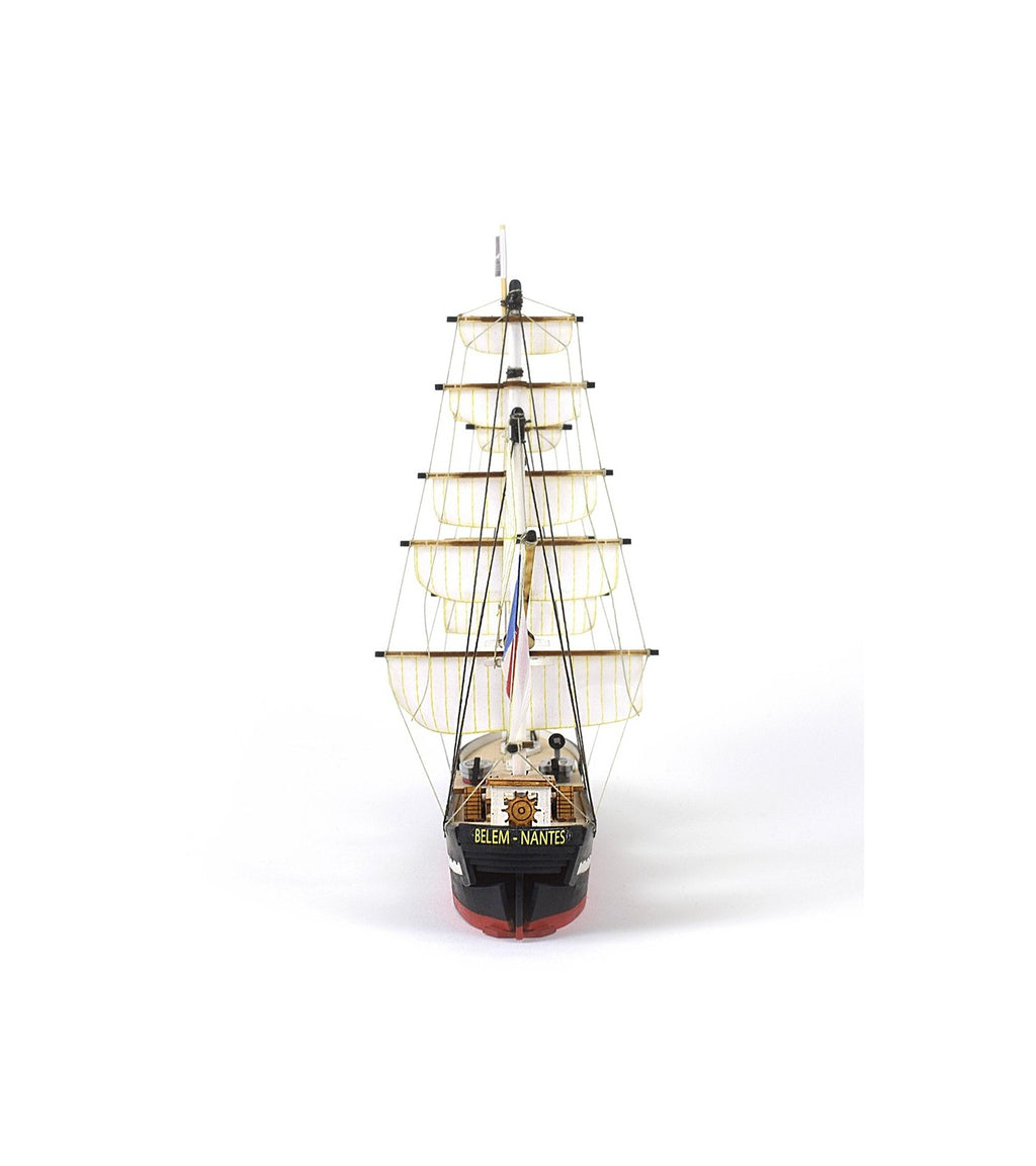 Training Ship Belem Easy Kit. Wooden Model Ship with Paints