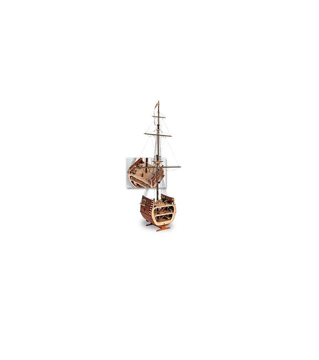 Section of Galleon San Francisco. 1:50 Wooden Model Ship Kit