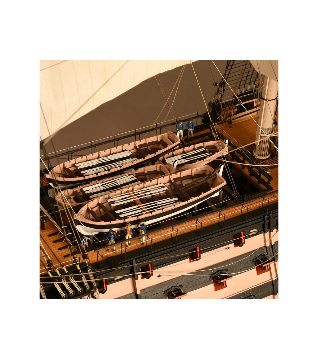 HMS VICTORY Ship of the Line Trafalgar 1805 - 1:84 - Wooden Scale Model Ship