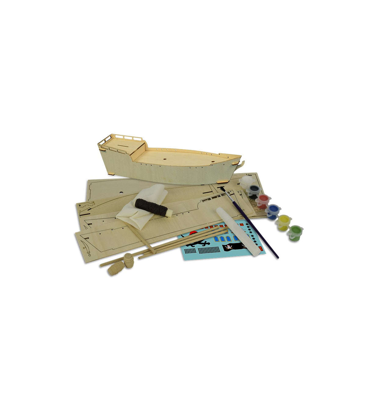 Wooden Model for Kids +8: Pirate Ship