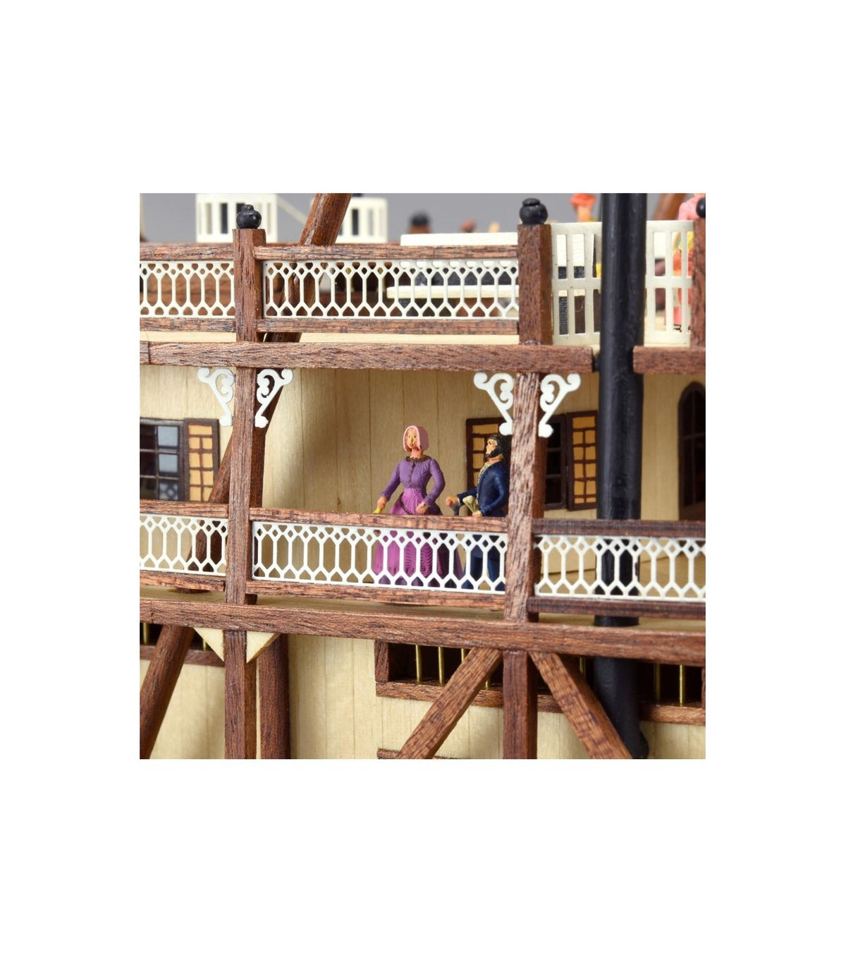 Paddle Steamer King of the Mississippi. 1:80 Wooden Model Kit