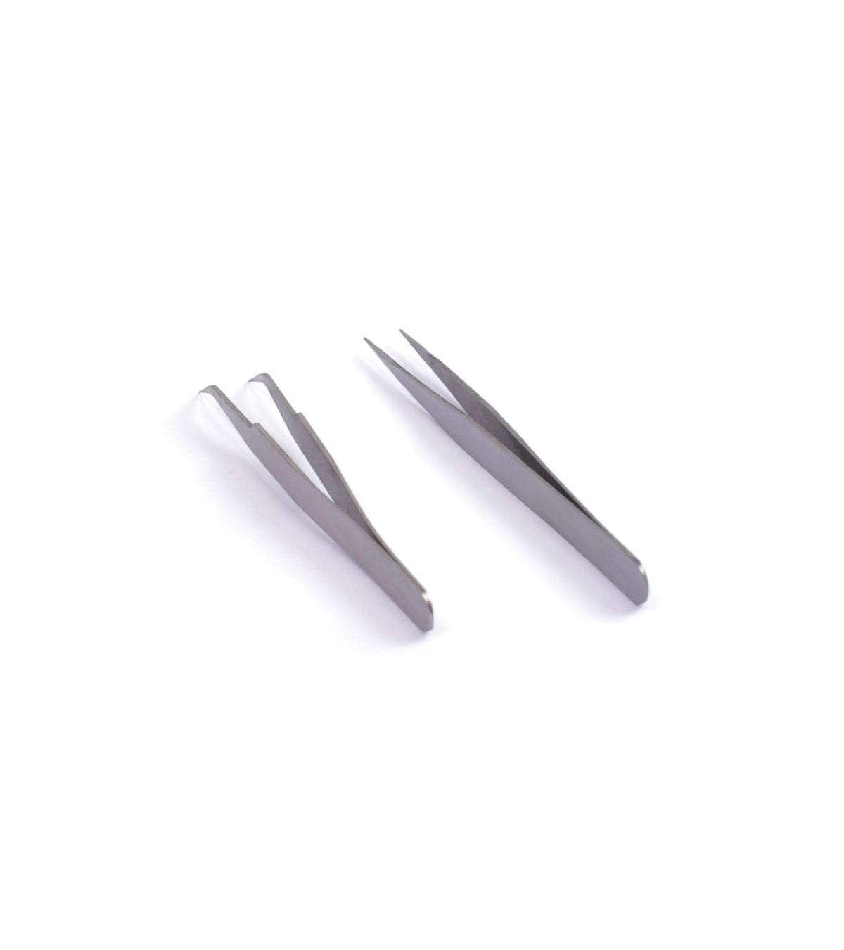 Set of 2 Straight &amp; Curved Fastening Tweezers