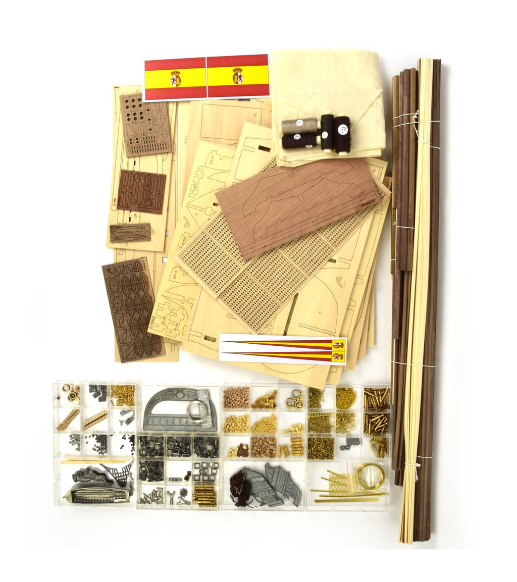 Vessel in Line San Juan Nepomuceno. 1:90 Wooden Model Ship Kit