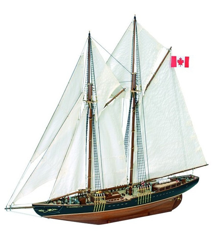 Fishing &amp; Regattas Schooner Bluenose II. 1:75 Wooden Model Ship Kit