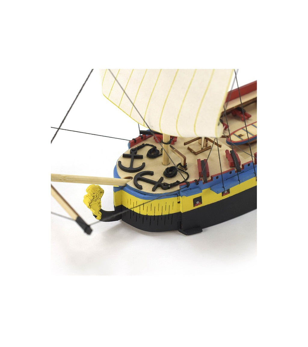 Hermione La Fayette Easy Kit. Wooden Model Ship with Paints