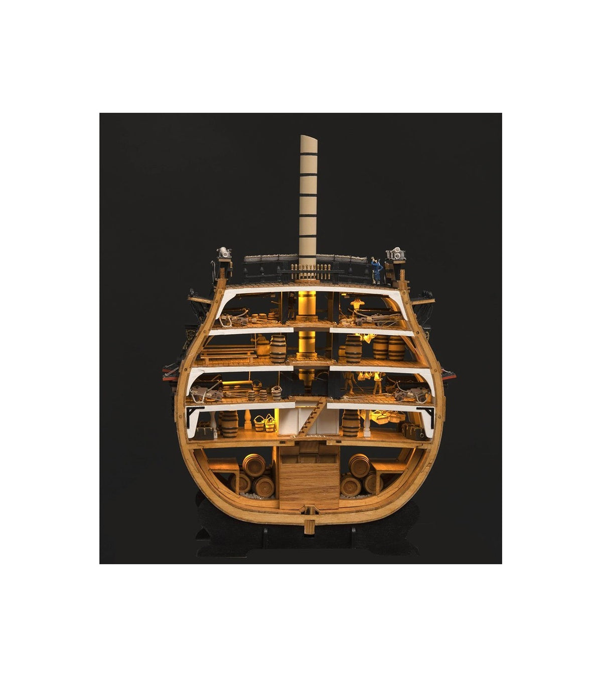 HMS Victory's Cross-Section. 1:72 Wooden Model Ship Kit