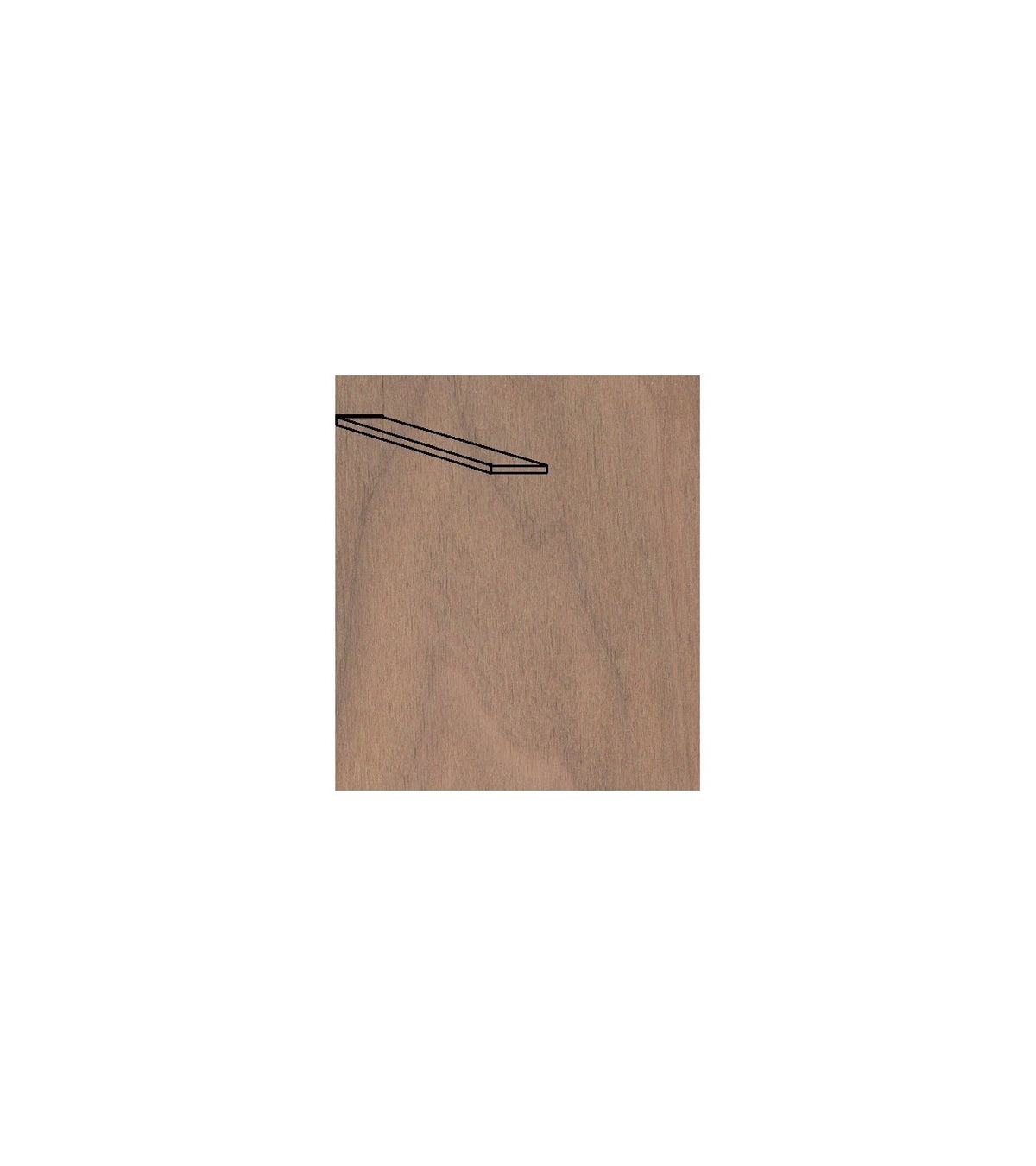 American Walnut Board 8 x 70 x 1000 mm