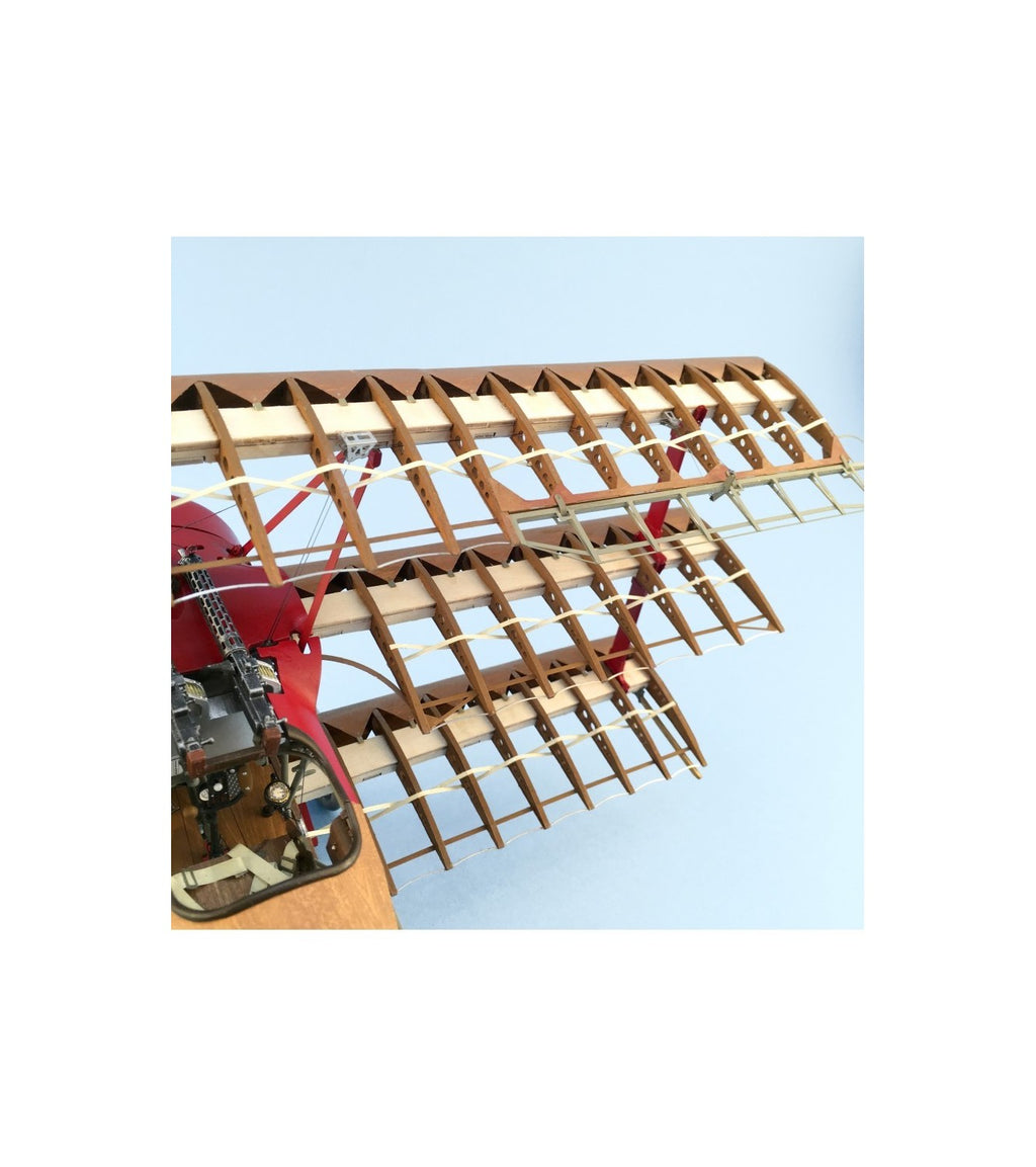 Fighter Fokker Dr I. 1:16 Wooden and Metal Aircraft Model