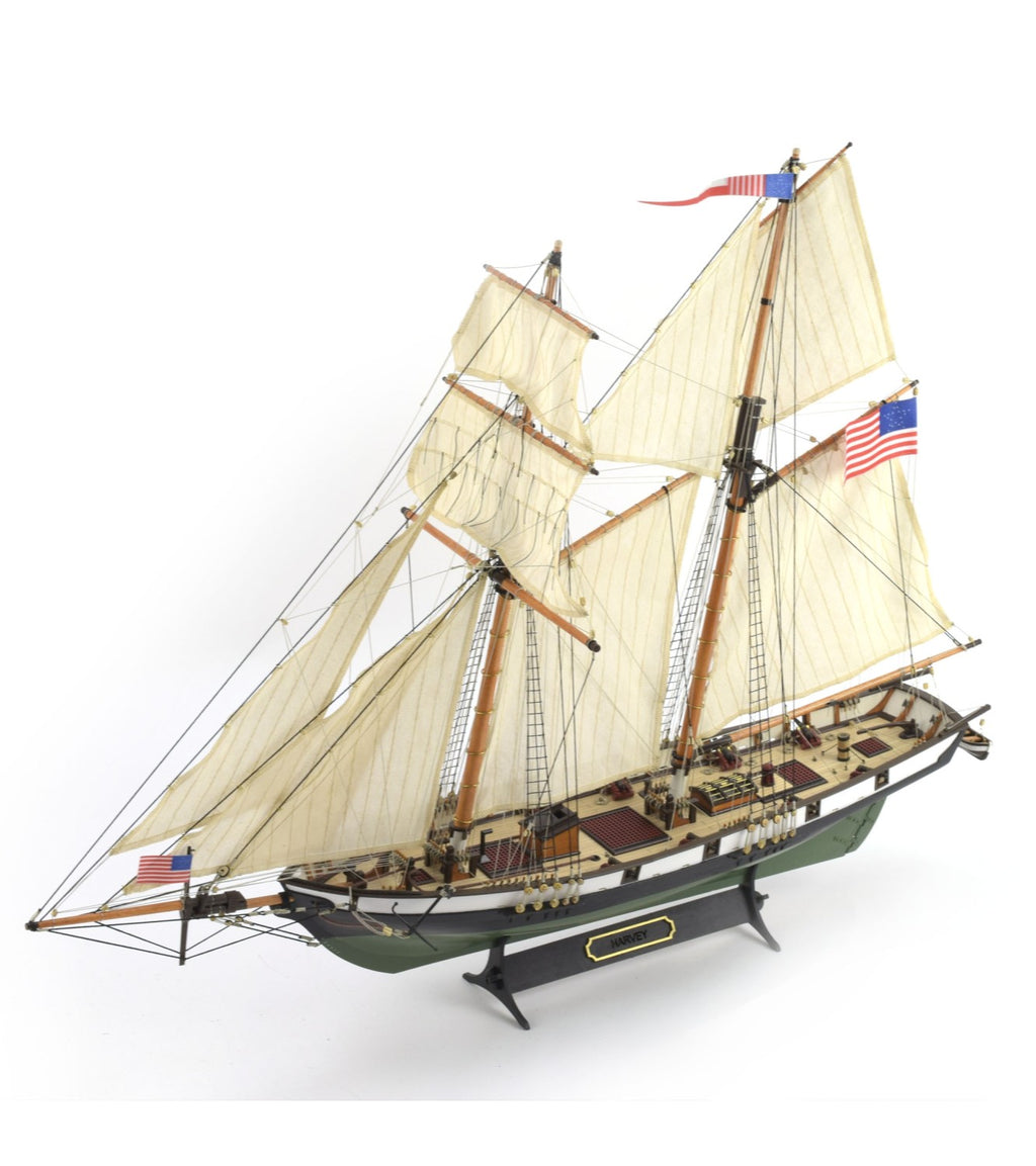 American Schooner Harvey 1:60. Wooden Model Ship Kit