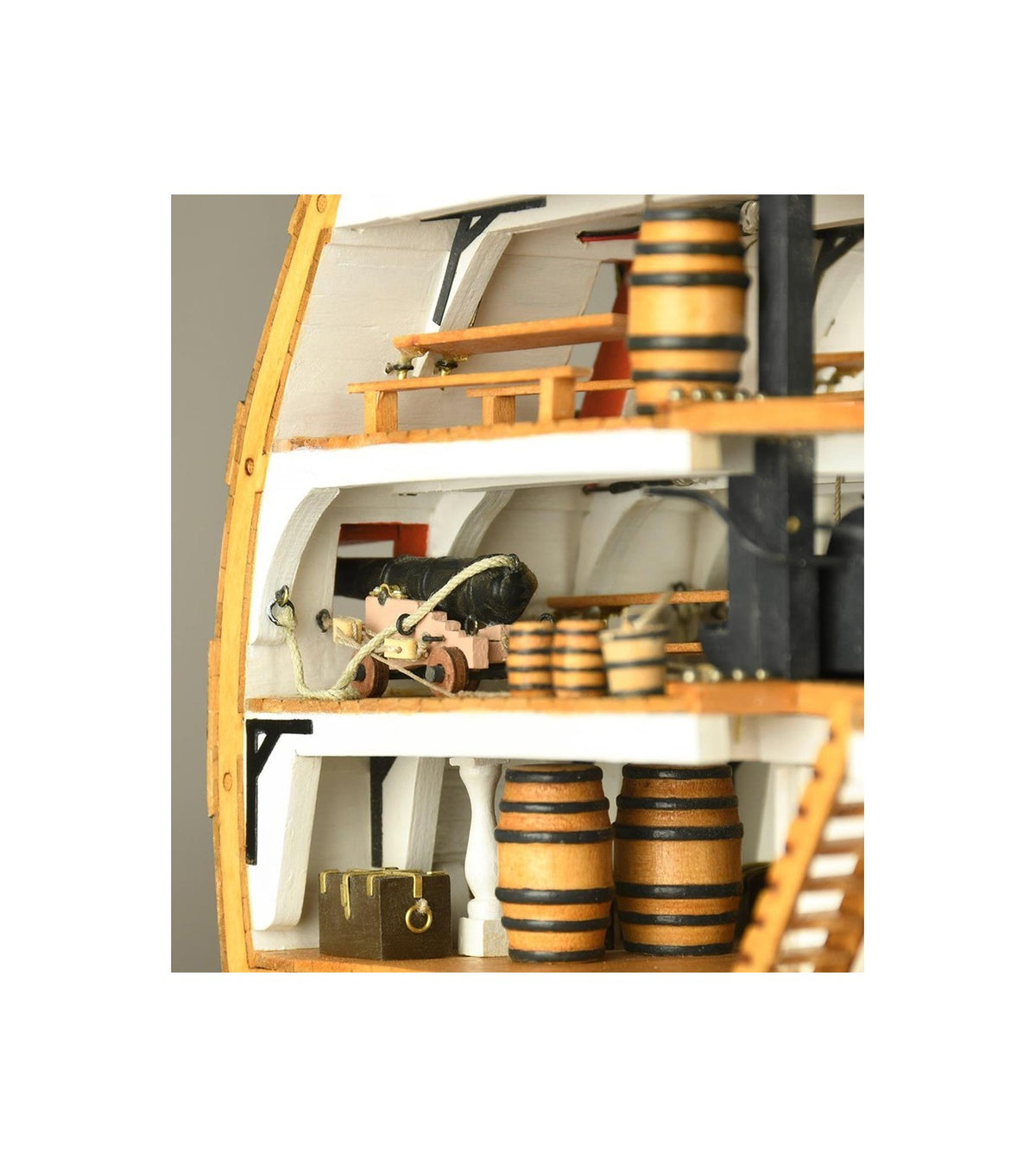 HMS Victory's Cross-Section. 1:72 Wooden Model Ship Kit